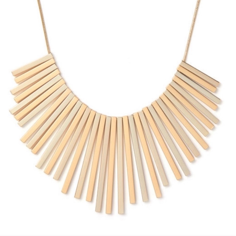 Gold Collar Two-Tone Necklace Adjustable NWT